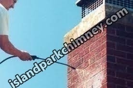 Carbon monoxide safety inspection on gas chimney in Island Park, New York