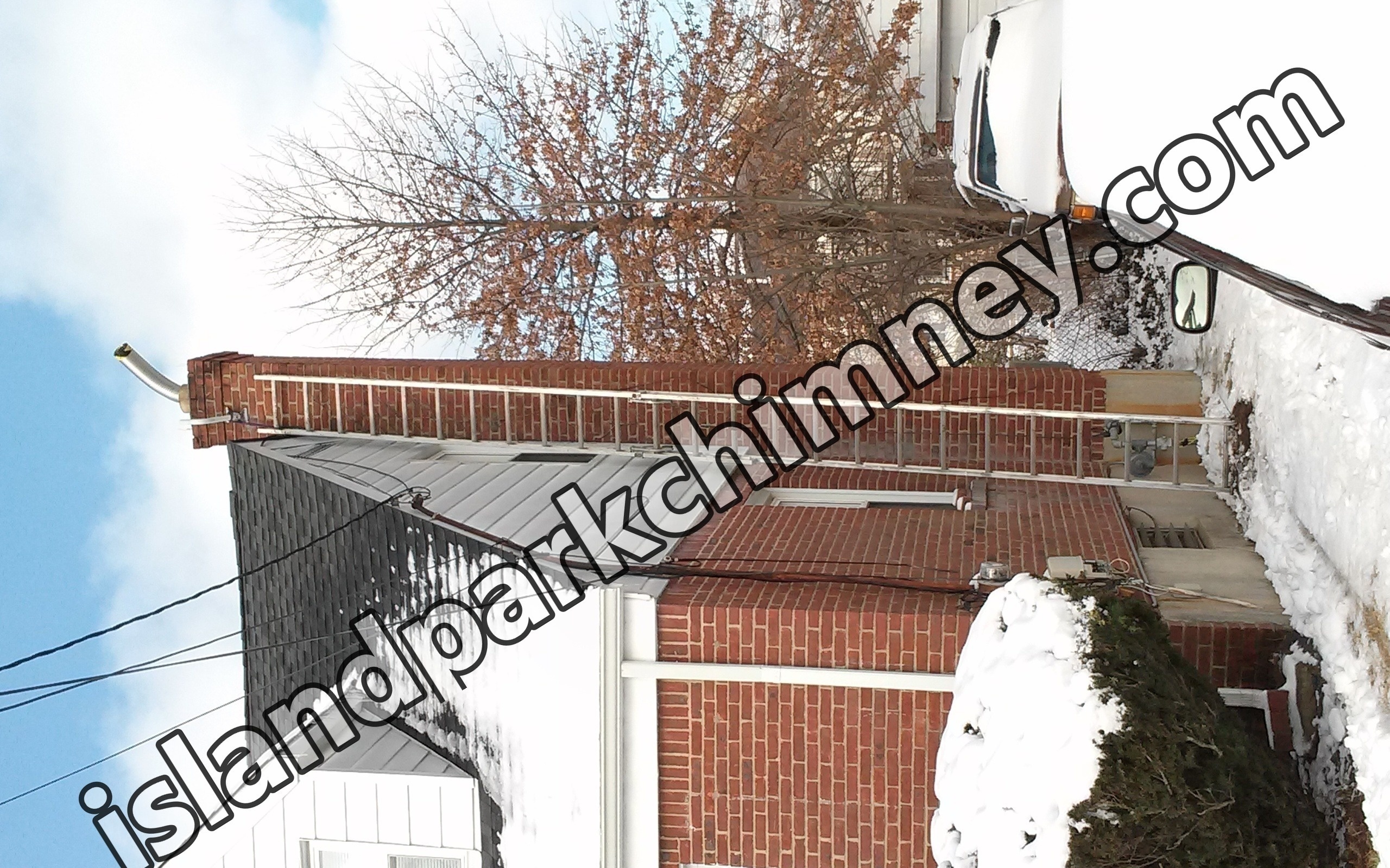 Stainless steel chimney liner installation in Island Park, NY